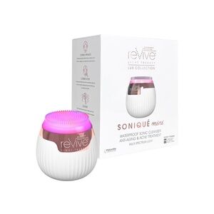 NWT reVive Soniqué Mini Sonic Facial Cleansing Brush Red & Blue Light Therapy